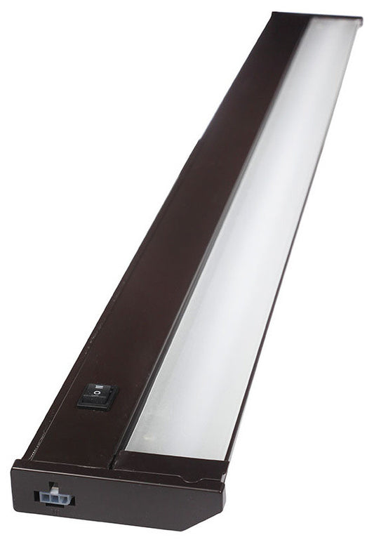 120V Dimmable LED Under Cabinet Metal Light Bar, AQUC, Bronze, 32\"