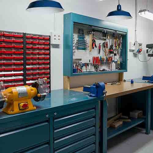 120V Commercial Grade Hanging Ceiling Pendant - 16\" Diameter, Red