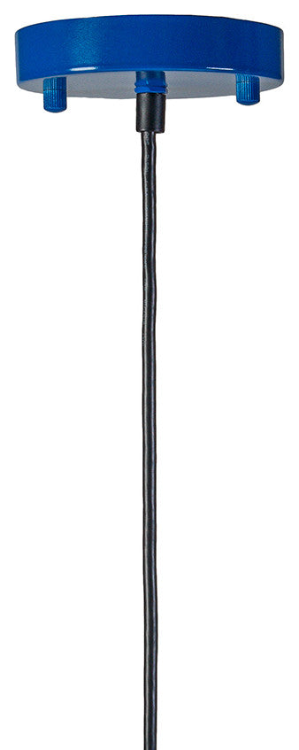 120V Commercial Grade Hanging Ceiling Pendant - 16\" Diameter, Blue