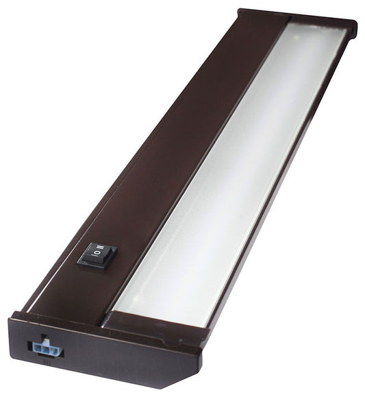 120V Dimmable LED Under Cabinet Metal Light Bar, AQUC, Bronze, 18\"