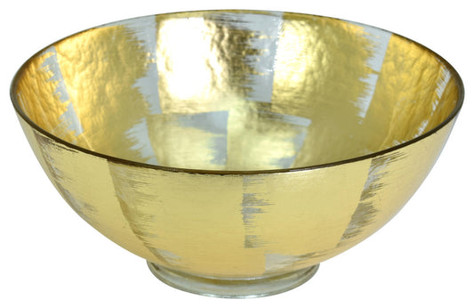 10\" Bubble Glass Bowl, Slash