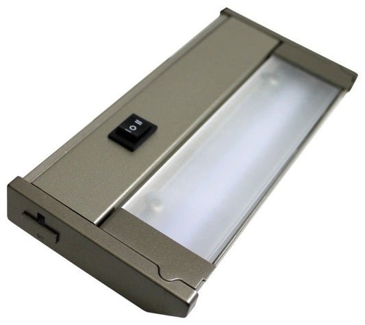 120V Dimmable LED Under Cabinet Metal Light Bar, AQUC, Champagne White, 8\"