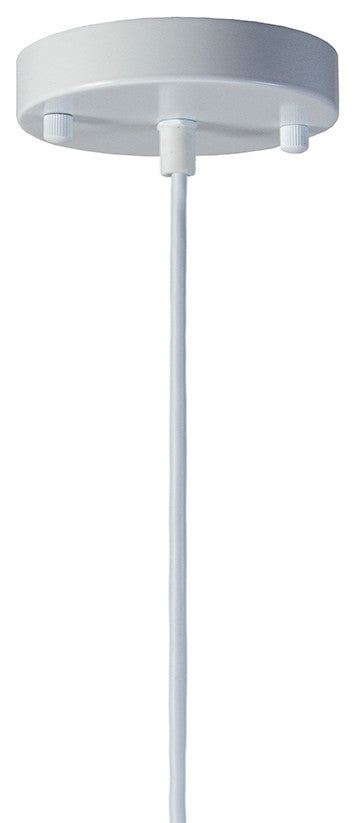 120V Commercial Grade Hanging Ceiling Pendant - 16\" Diameter, White