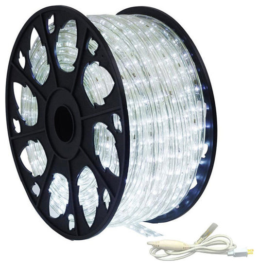120V Dimmable LED Cool White Rope Light 150'' Kit, Standard